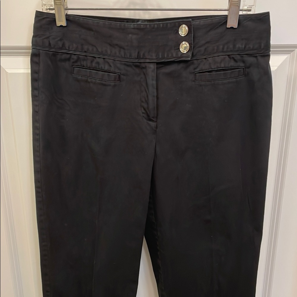 Style & Co Black Cropped Pants Stretchy EUC Capris size 8 - Picture 2 of 12